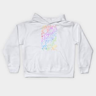 Dog Rainbow Kids Hoodie